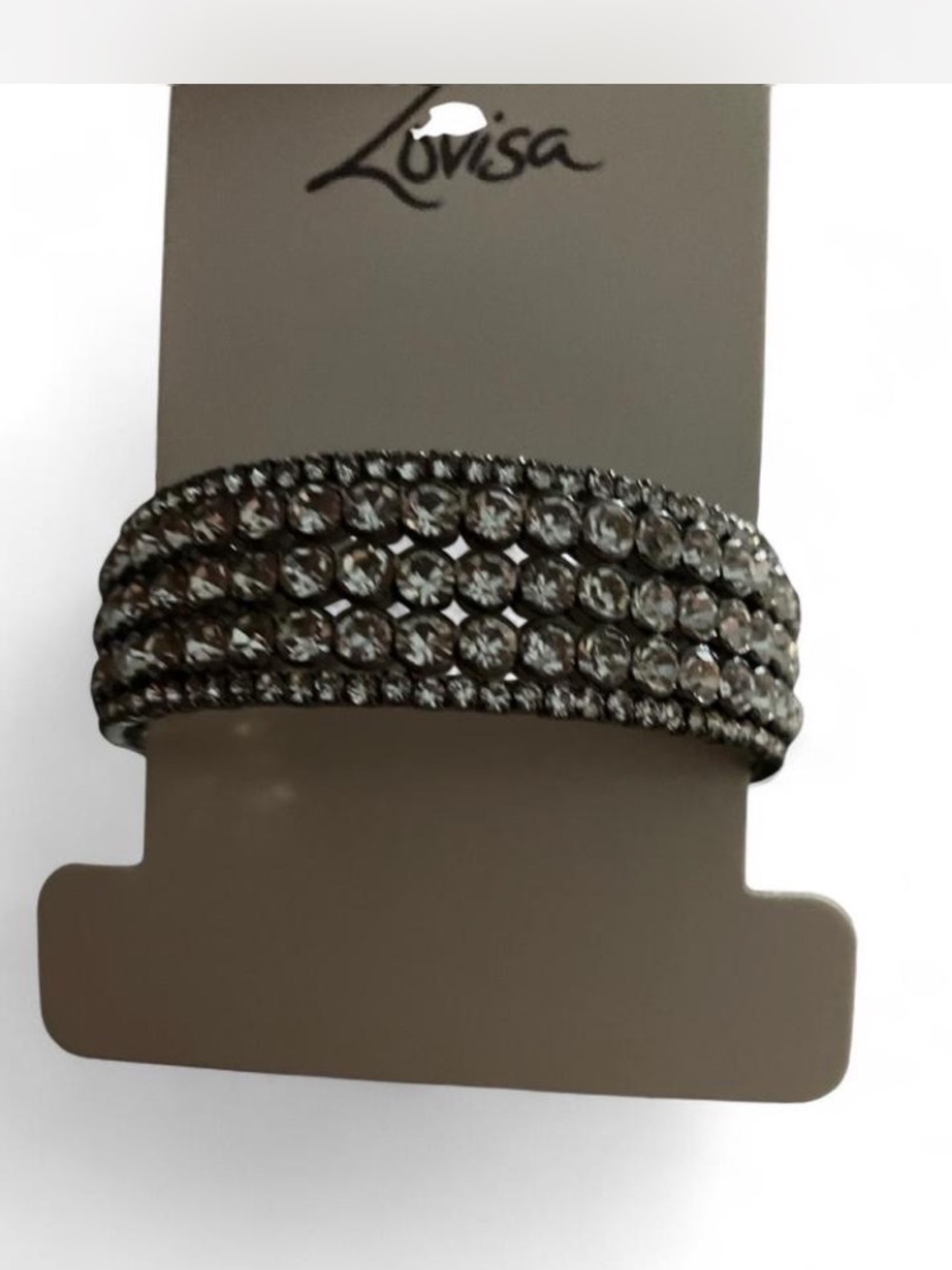 Lovisa Multi-Row Clear Crystal Wrap Bracelet